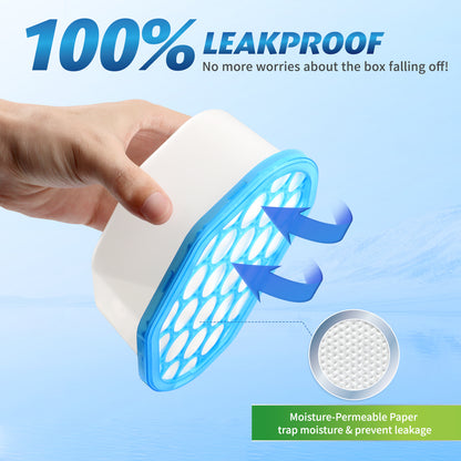 Ksend Moisture Absorbers, 12 Pack, Compact Dehumidifier for Closet, Efficient Humidity Absorber Boxes, Moisture Absorber for Closet, Odor Eliminator with Fragrance Free, Blue, 9.8oz, 500ml
